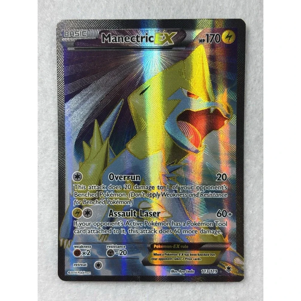 Pokemon EX Card Lot M Manectric EX Full Art Manectric EX XY Phantom Forces 3